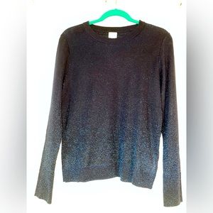 Shimmer ombré long sleeve sweater
